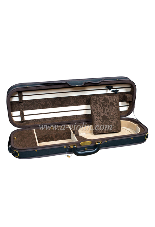 Estuche para violín de sarga Oxford con forma oblonga de espuma de lujo (CSV069A)
