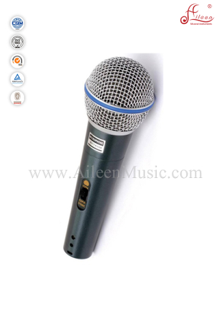 (AL-BT58A) Micrófono alámbrico con unidireccional MIC con unidireccional profesional con sensibilidad de cuerpo de metal
