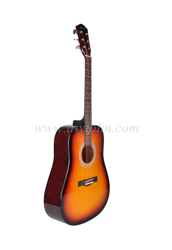 41 "Dreadnought de instrumentos musicales Linden Plywood arce guitarra acústica (AF229H)