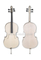 4/4, 3/4 cello blanco hecho a mano sin terminar para Luthier (C150W)