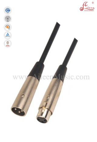 Cable de micrófono espiral negro de 6 mm (AL-M010)