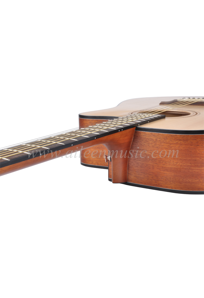 Winzz Nueva guitarra acústica de fibra de carbono (AF485CE)
