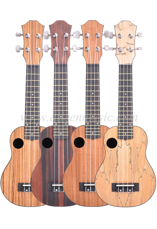 AileenMusic Ukelele de material compuesto de alta calidad Soprano de 21 pulgadas (AU-P02)