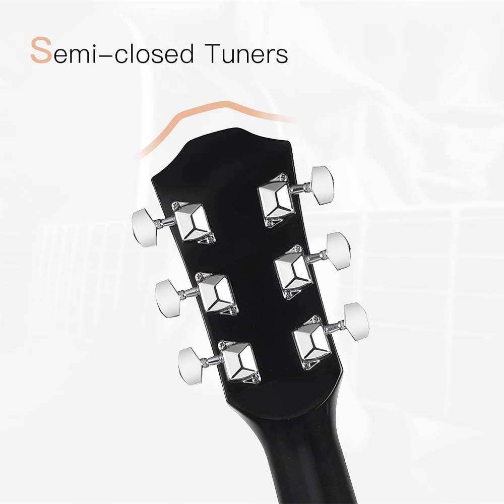 Guitarra acústica de 39 pulgadas con patrón personalizable con palanca de ajuste (AF227A)