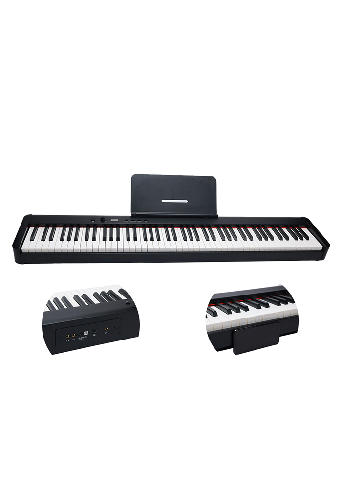 Teclado de 88 teclas Piano digital Piano eléctrico de aleación de aluminio (EP805)