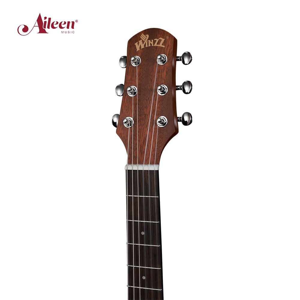 Práctica portátil de guitarra acústica con cuerdas de nailon/acero de 34 pulgadas (AF-N77)