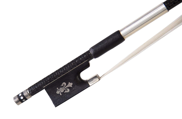 Arco de violín de fibra de carbono con figura de cuadrícula pequeña (WV880C-G)