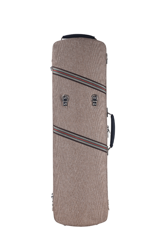 CSV1060A Venta caliente forma oblonga caja de madera de violín ligero