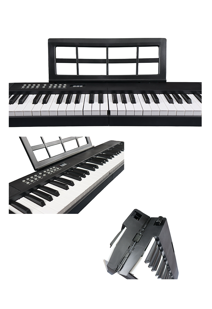 EK-F6101 Nuevos instrumentos musicales 61 teclas de 20 mm de ancho teclado plegable