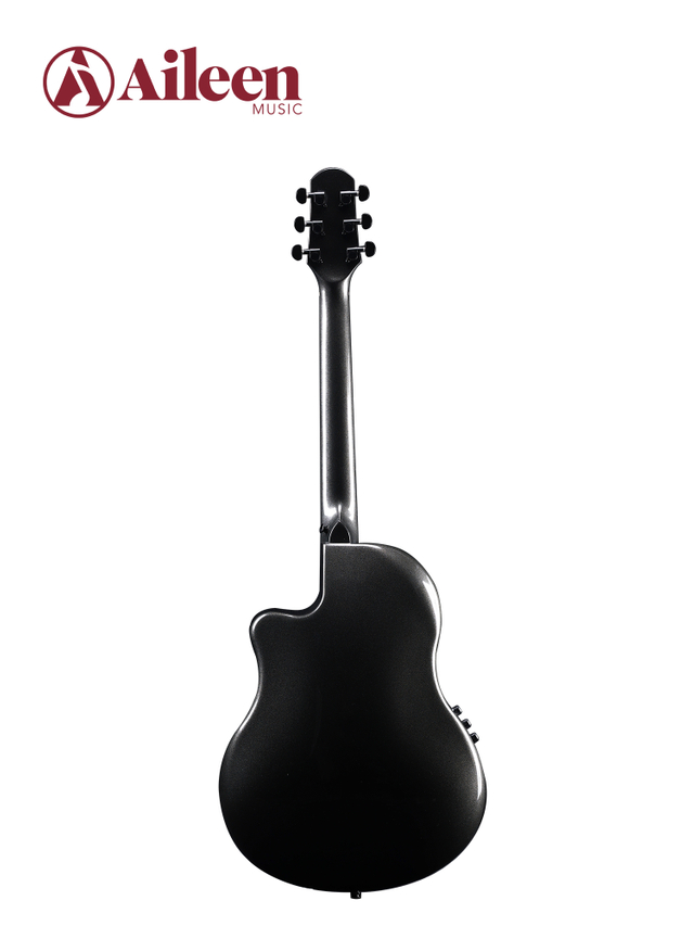 AFO350CE Guitarra acústica con parte superior redonda y tapa de carbono de 41 'de buena calidad