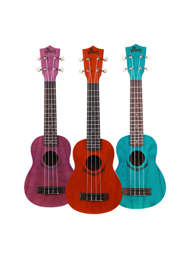 AU605-21 Ukelele soprano colorido Winzz de 21'' fabricado en Indonesia