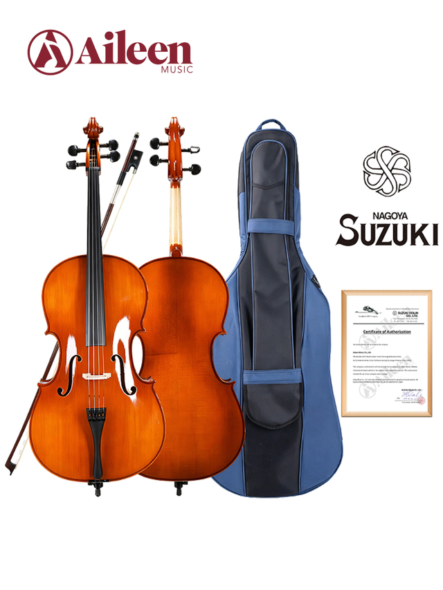 SC-10AL Tapa de abeto macizo 4/4-1/16 Kit de violonchelo profesional para estudiantes