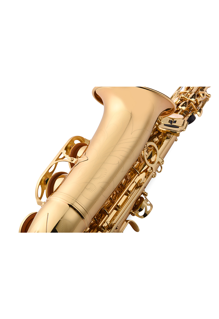 Sp1001g de alta calidad ser llave de oro lacado alto saxofón