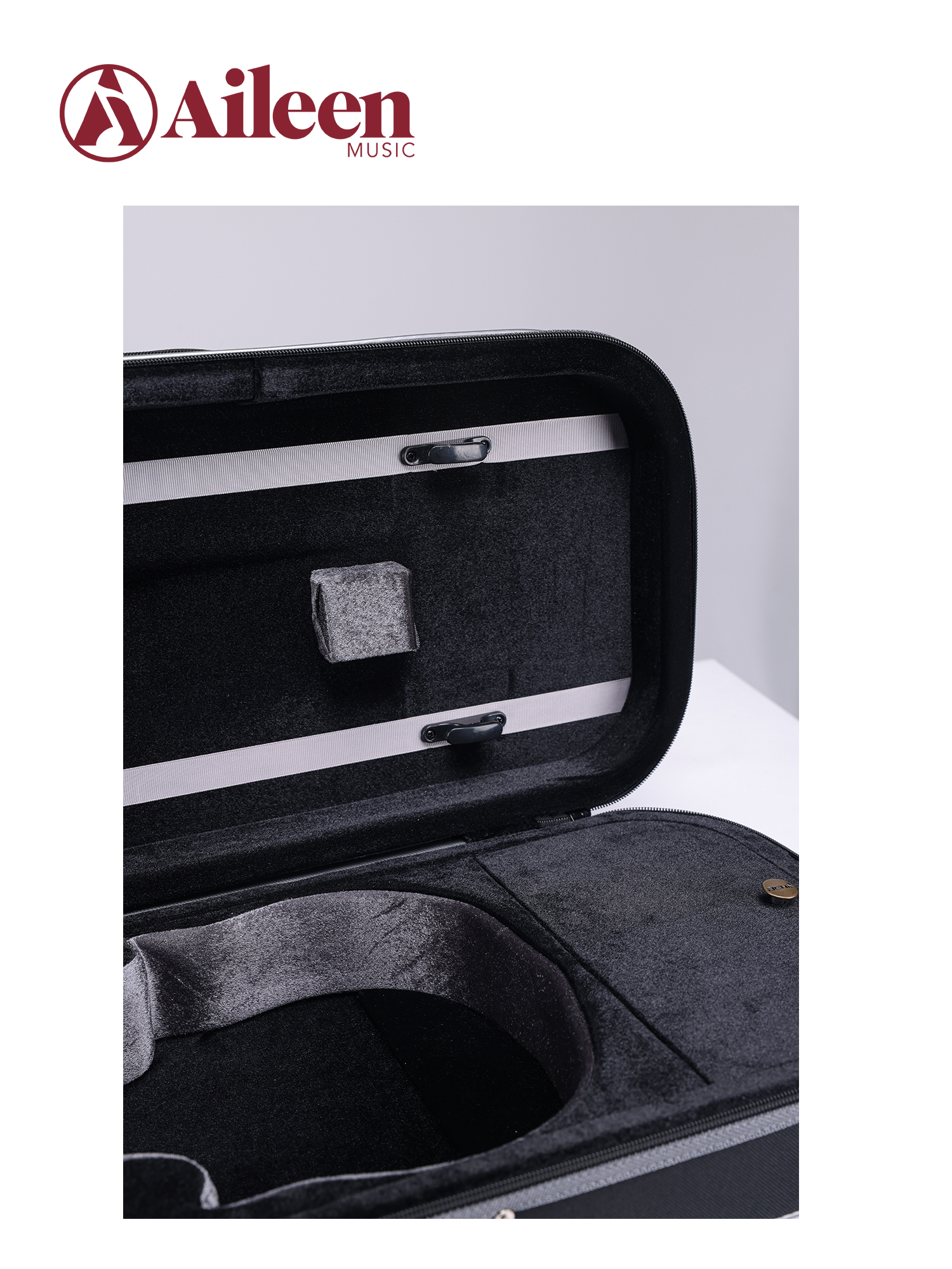 CSV005B Estuche de espuma con forma oblonga para instrumento musical de alta calidad Estuche ligero para violín 4/4 