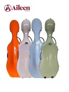 Estuche para violonchelo 4/4 con interior de terciopelo y ruedas CSC-P303H