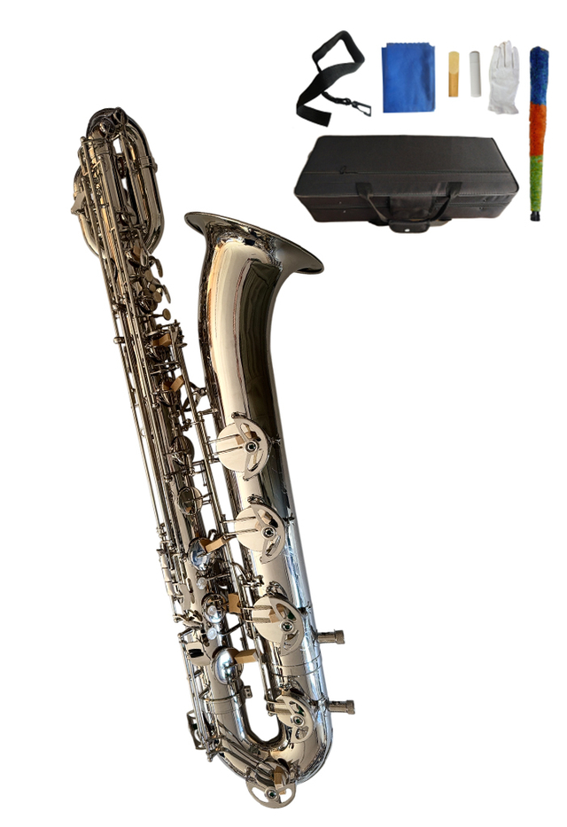 SP0111N Mayorista Profesional barato Be Key Nickel Saxofón de barítono con níquel