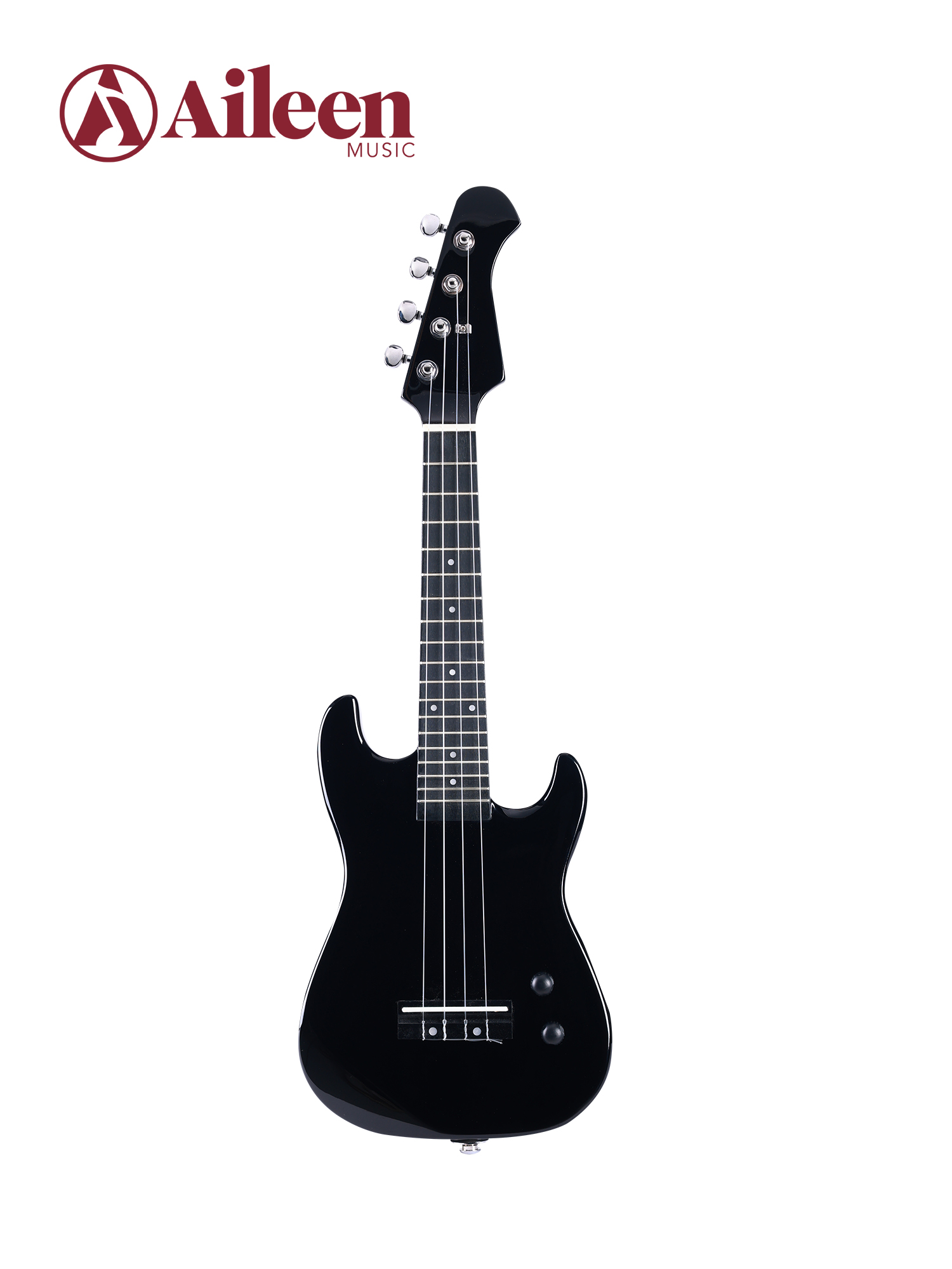 EU111 Nuevo ukelele eléctrico de madera maciza estilo ST de 26 '