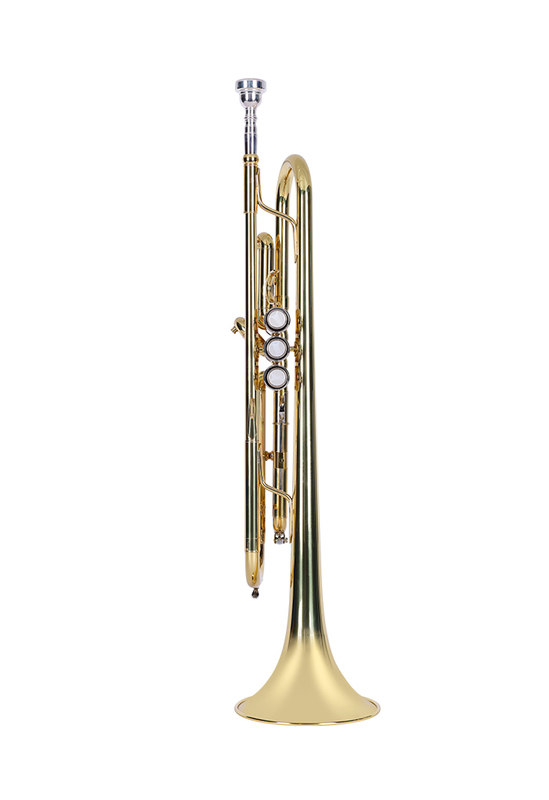 Tp-g300g instrumentos de viento de buen grado general de latón amarillo material trompeta