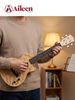 EUP74 Ukelele eléctrico de 26 'de alta calidad con cuerpo delgado de madera maciza estilo LP