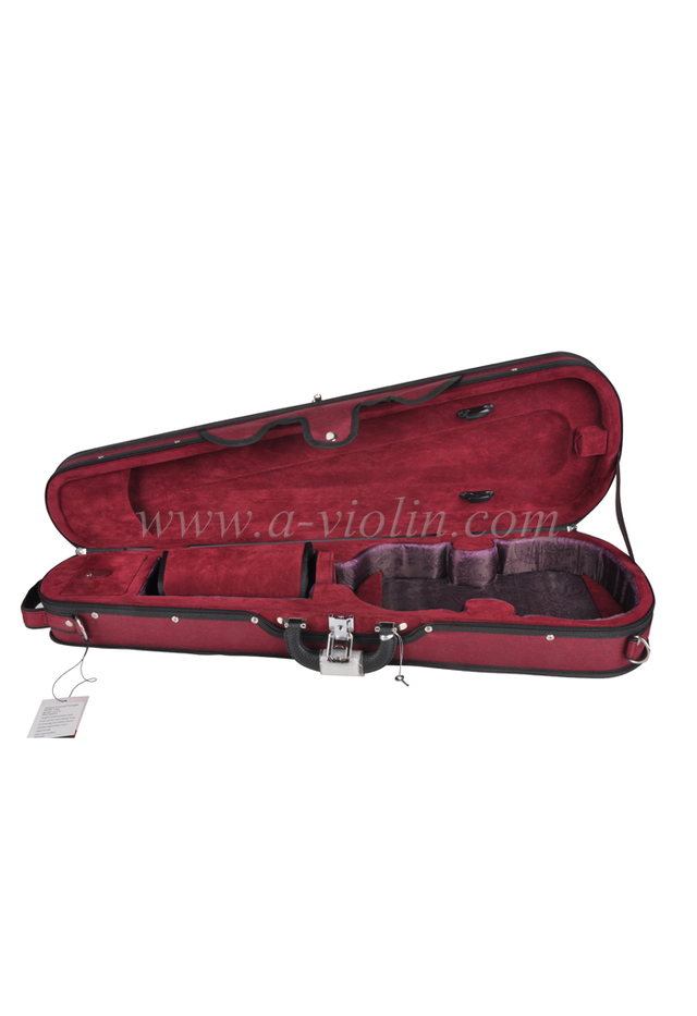 Estuche de violín con triángulo de espuma de lujo (CSV079)