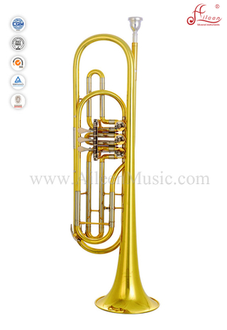 Trompeta de bajo de latón Tubería de plomo de latón amarillo Trompeta para bajo Bb (TP8900)
