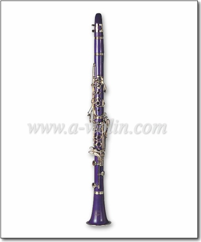 Color morado Llaves niqueladas Clarinete Sib (CL3071N)