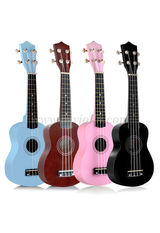 Au01ll Instrumentos musicales al por mayor 21 'Todos los ukulele de nivel de entrada de Linden