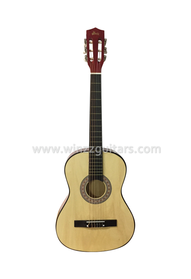 Guitarra clásica de 38'' hecha a mano para estudiantes (AC38)