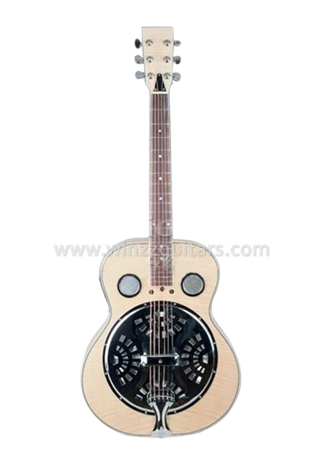 Guitarra Dobro Resonador Eléctrico de Cuello Redondo Con Ecualizador de 4 Bandas (RGS98)