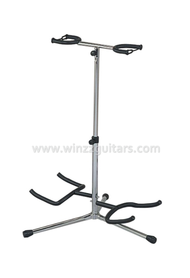 Nuevo ​Soporte de soporte de guitarra doble vertical de metal (STG102)