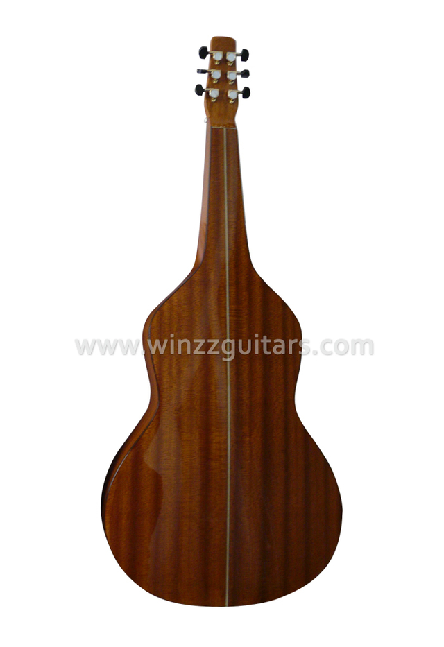 Guitarra acústica de acero Weissenborn Hawaii de vuelta (AW120)