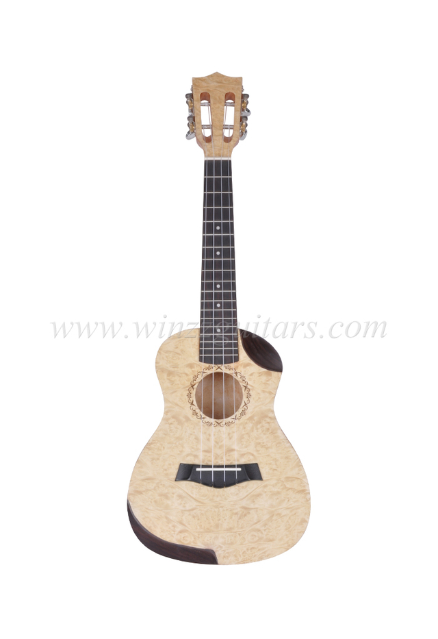 Cuerpo de contrachapado de arce acolchado de 23 ", ukelele (AU68L)