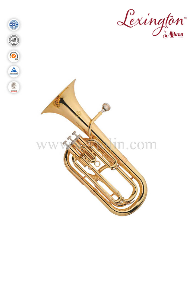 Llave bB Latón lacado 3 Pistones Barítono-estilo Y (BR9800G)