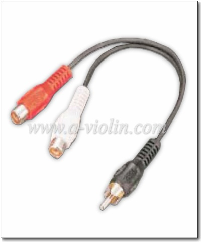 Cable A / V chapado en oro RCA