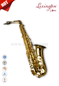 Alto F # Laca dorada Eb Clave Saxofón alto (SP1001G)