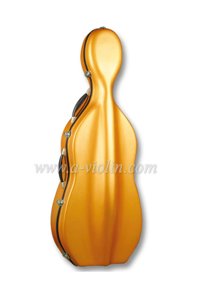 1/8, 1/4, 1/2, 3/4, 4/4 Estuche rígido colorido de fibra de vidrio para violonchelo (CSC201)