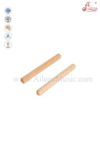 Batidor de tambor con cencerro de madera/baquetas (AWCB01)