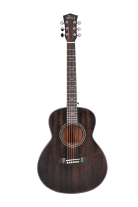Guitarra acústica de viaje de madera artificial de alta densidad marrón oscuro de 36 '' (AF386-36)