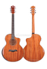 Guitarra acústica de caoba maciza recortada de 40 pulgadas con parte superior sólida brillante (AFMAA7C-J)