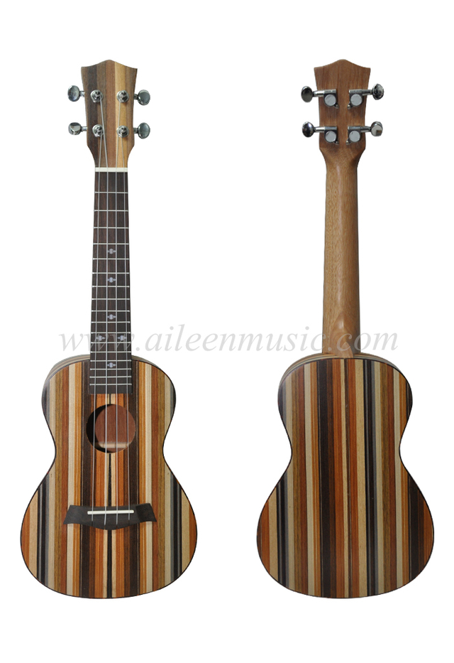 Cabezal de máquina de alta calidad Ukelele hecho a mano de tamaño completo (AU-K60)
