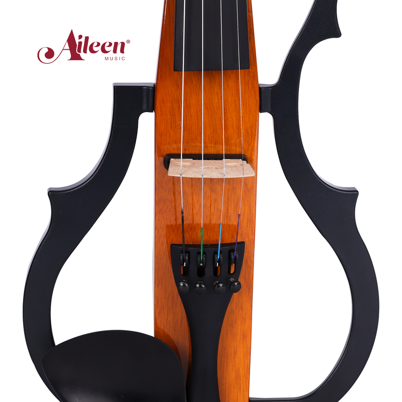 Violín eléctrico sólido Okoume 4/4 avanzado con salida EQ (VE120P)