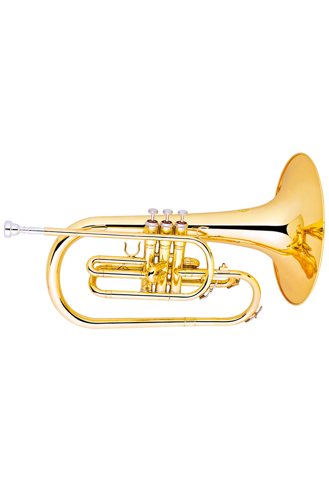 Hot Advanced Mellophone con boquilla y estuche (MP-G135G)