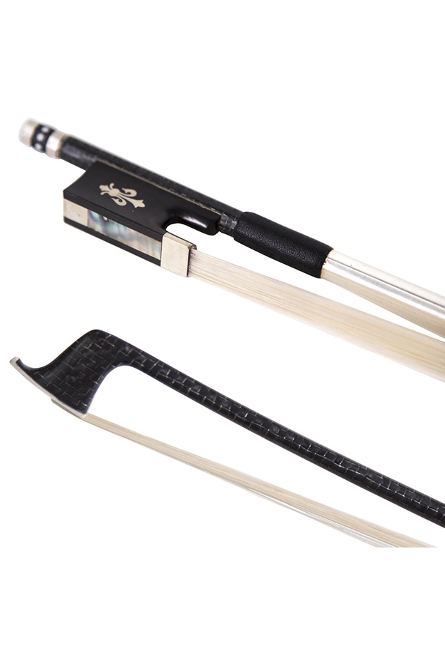 Arco de violín de fibra de carbono con figura de cuadrícula pequeña (WV880C-G)