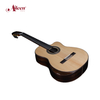 Guitarra Winzz cutaway de cuerdas de nailon con tapa de abeto macizo de grado 39'A (WCG180AC)