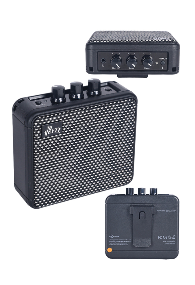 AG-08AM Diseño de buena calidad montada en la cintura 8W Mini amplificador de guitarra acústica