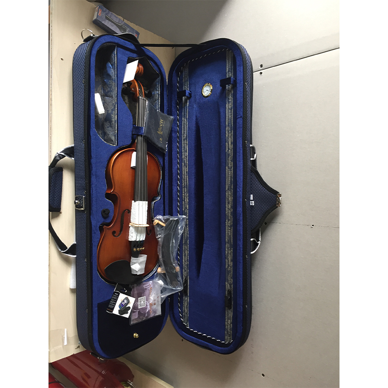 Conjunto de violín de estudiante avanzado de madera maciza seleccionada con todos los accesorios (VG107S)