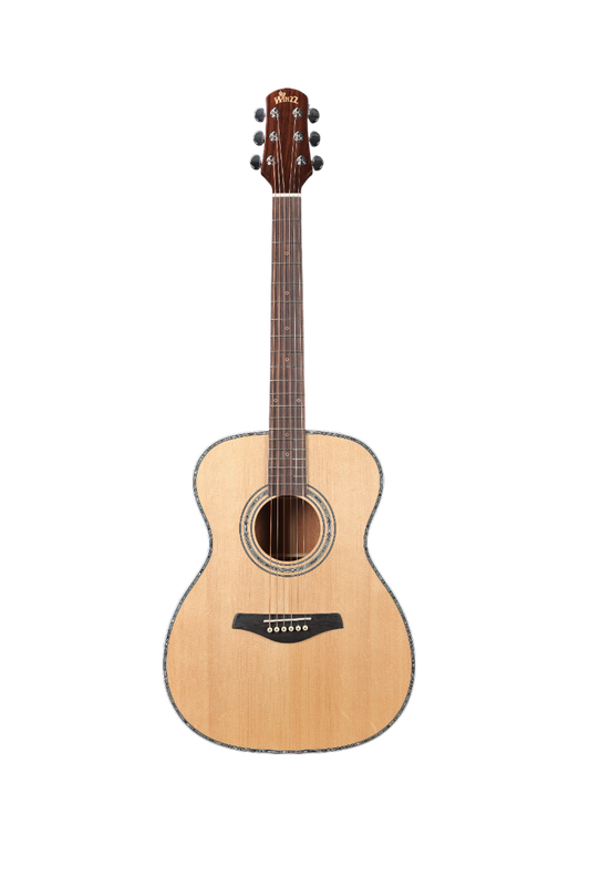 AFH17 Popular guitarra acústica con tapa sólida vintage con forma OM de 40 '