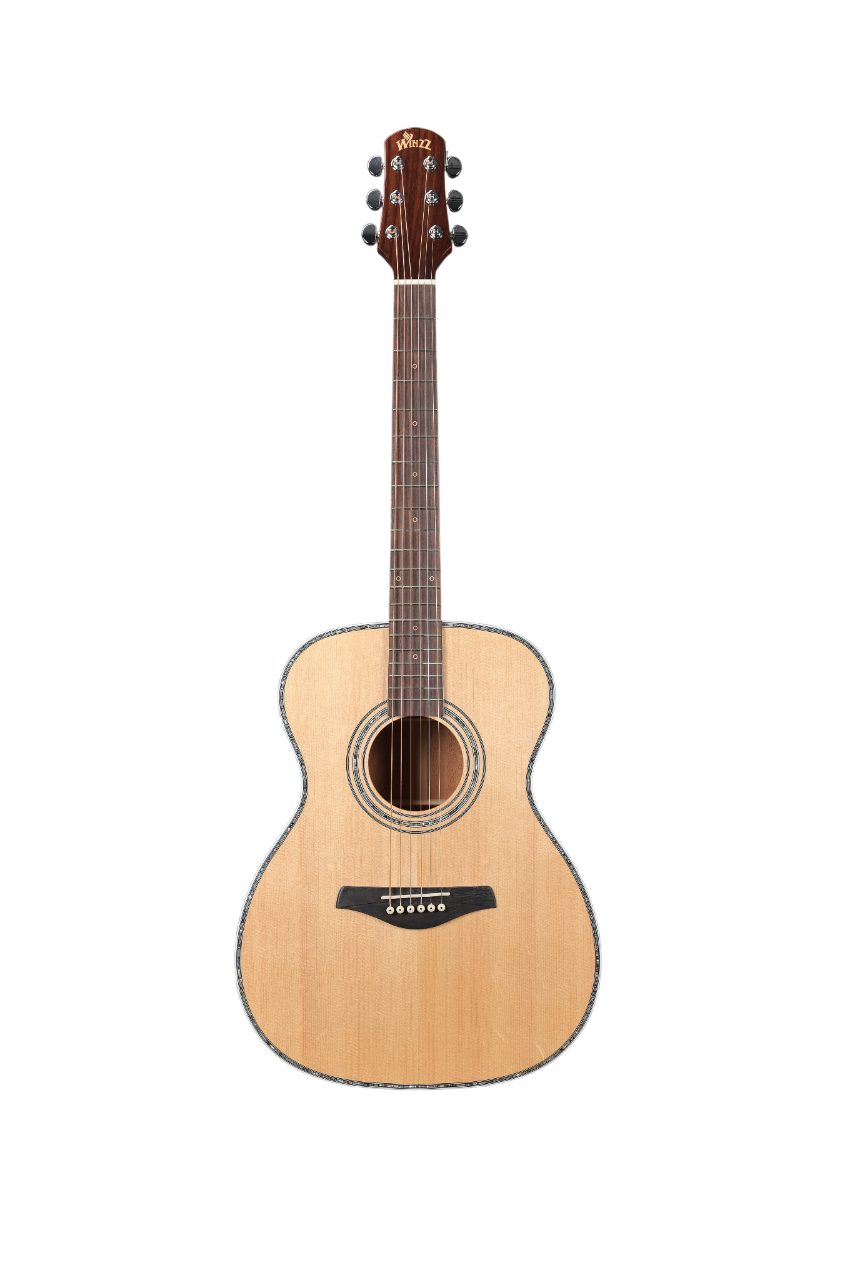 AFH17 Popular guitarra acústica con tapa sólida vintage con forma OM de 40 '