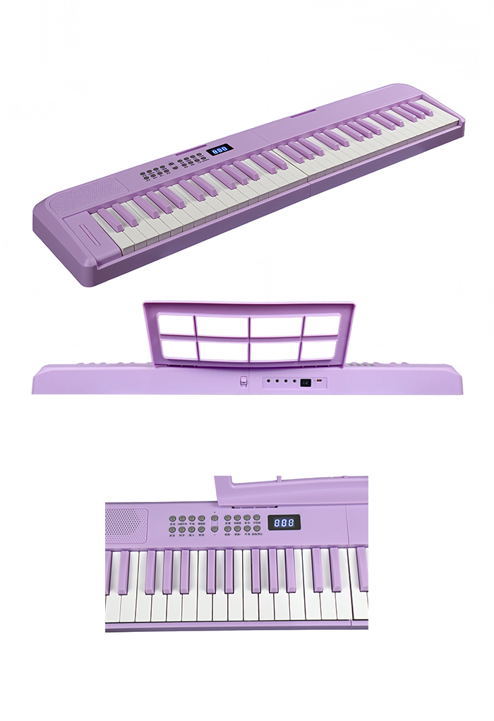 EK-F6101 Nuevos instrumentos musicales 61 teclas de 20 mm de ancho teclado plegable