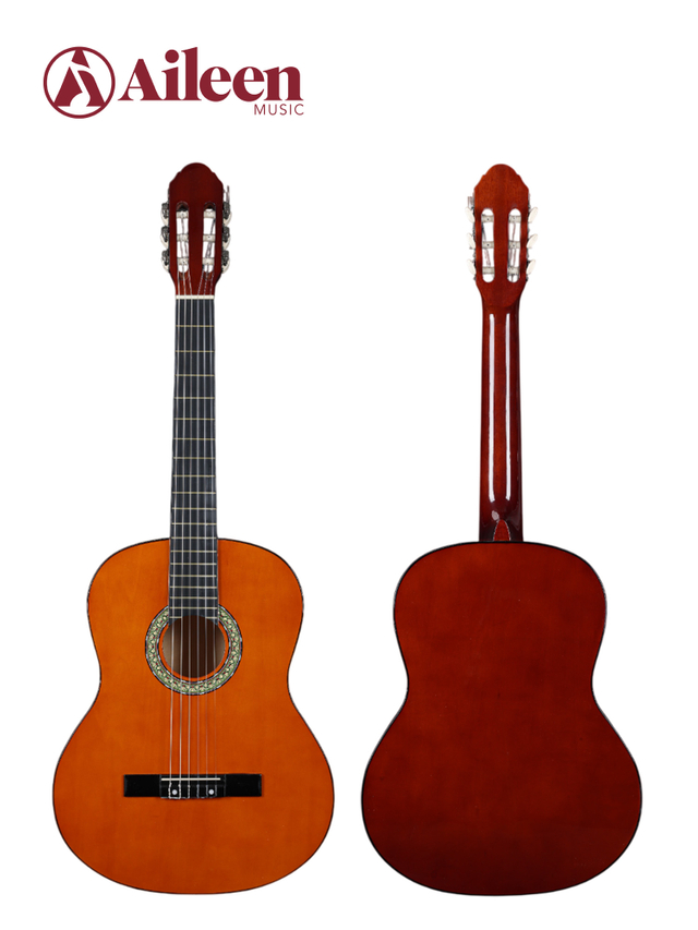 Guitarra clásica de 39', excelente precio para principiantes en guitarra (AC851)
